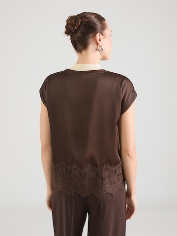 VILA - Blusa 'VIELLETTE' en marrón