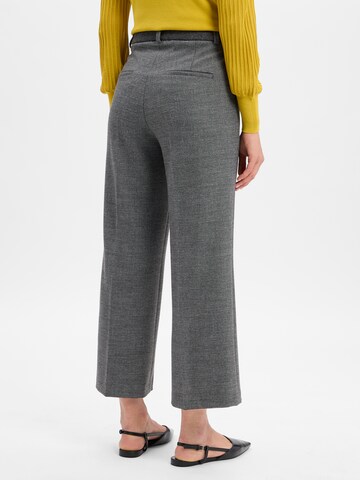 Cambio Wide leg Bandplooibroek ' California ' in Grijs