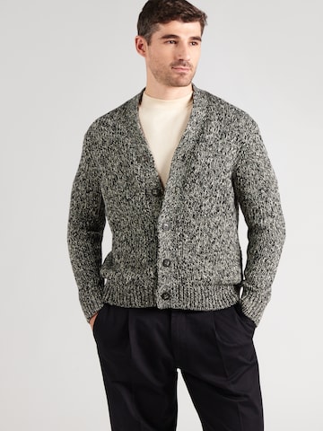 NN07 Strickjacke 'Mika' in Schwarz: Vorderseite