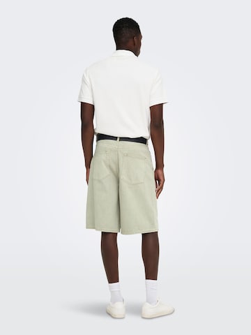Only & Sons Loosefit Jeans 'CARL ' in Grün