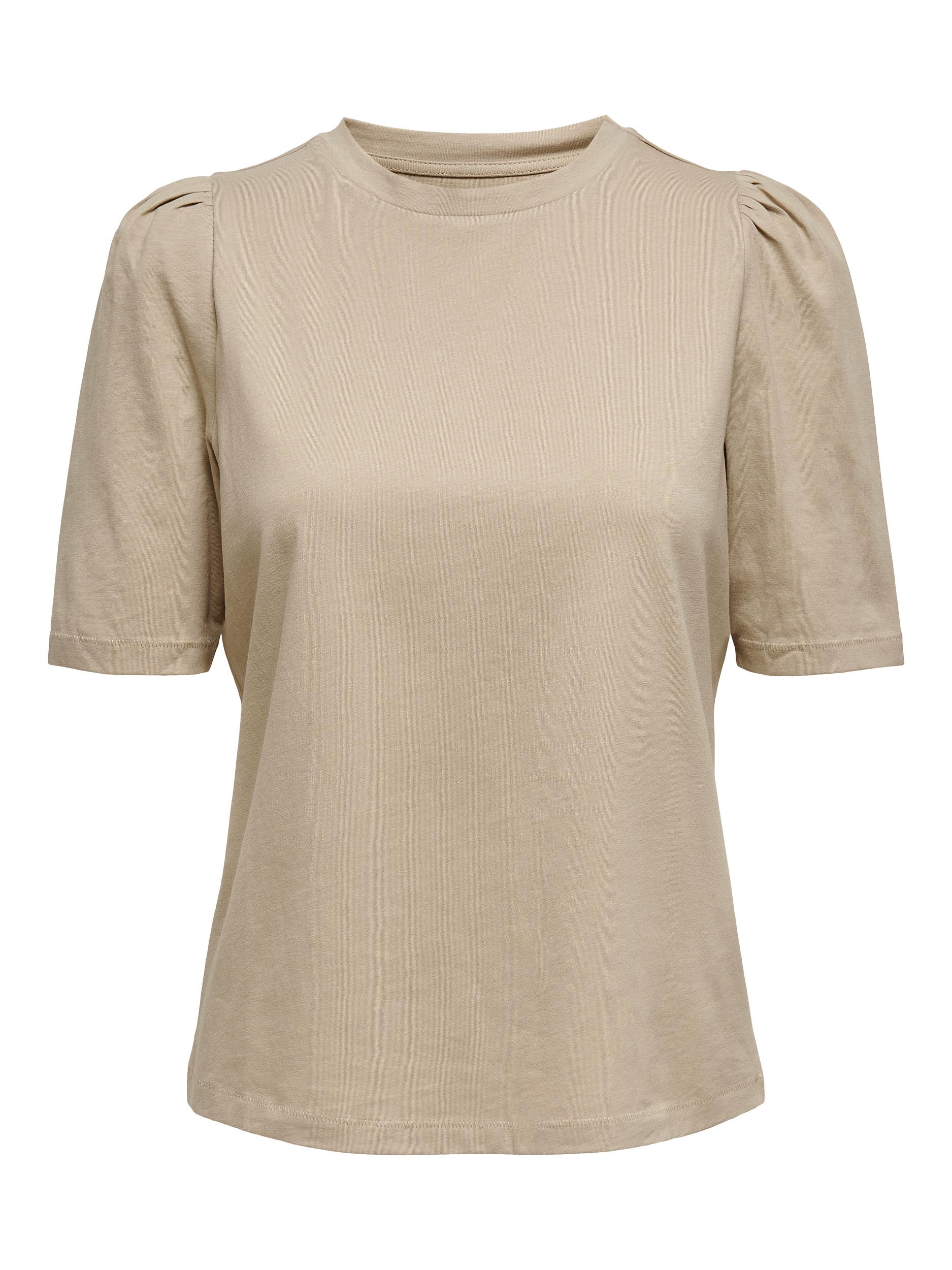 Kobiety Koszulki & topy ONLY Koszulka Nora w kolorze Beżowym 
