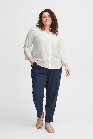 Chemisier 'Bobbi' Fransa Curve en blanc