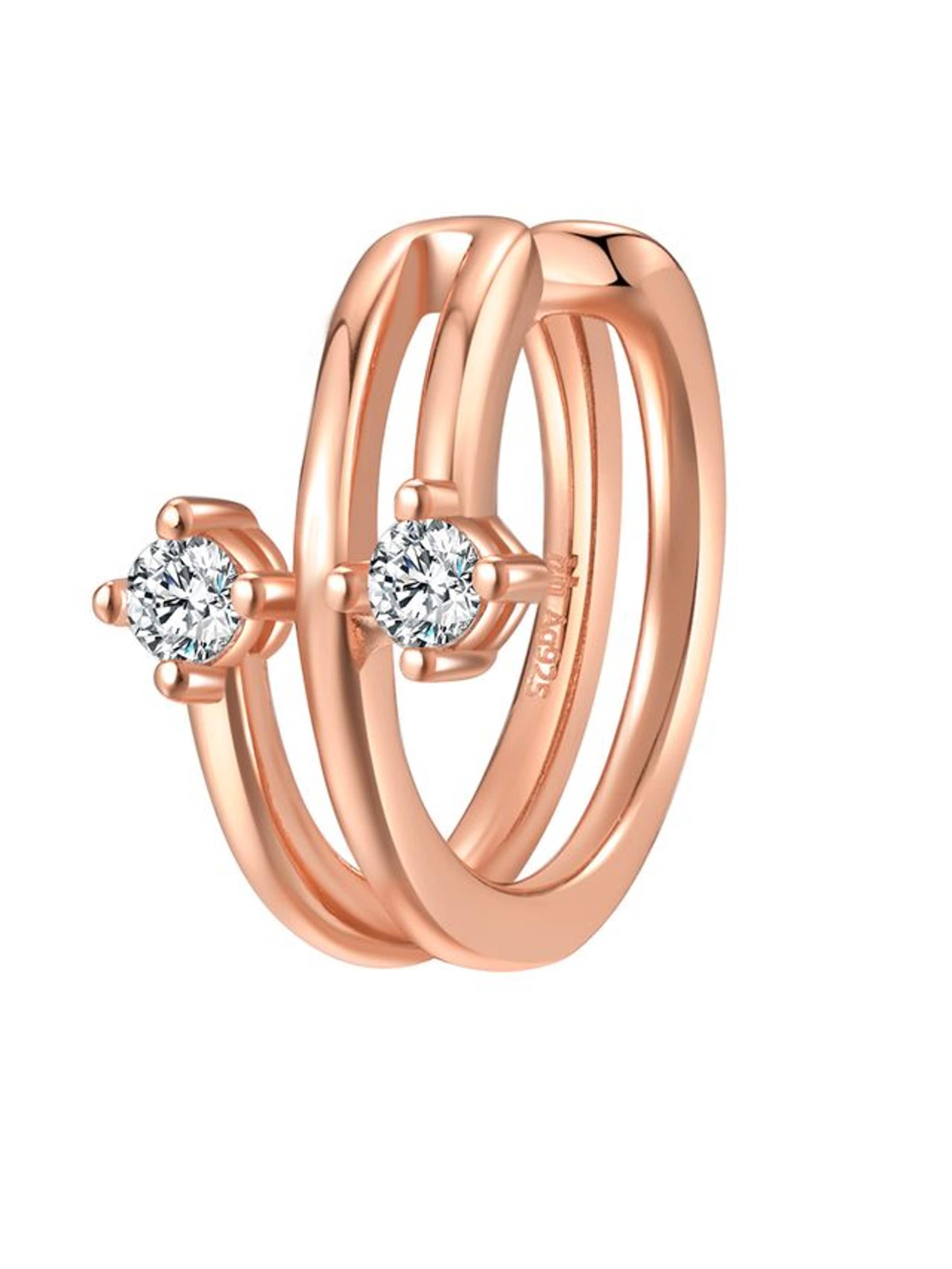 Hey Happiness Ohrringe 'Duo' in Gold: Vorderseite