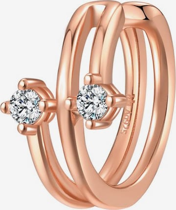 Hey Happiness - Pendientes 'Duo' en oro: frente