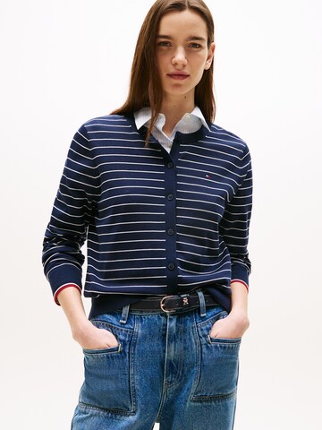 TOMMY HILFIGER Strickjacke (OCS) in Blau: Vorderseite