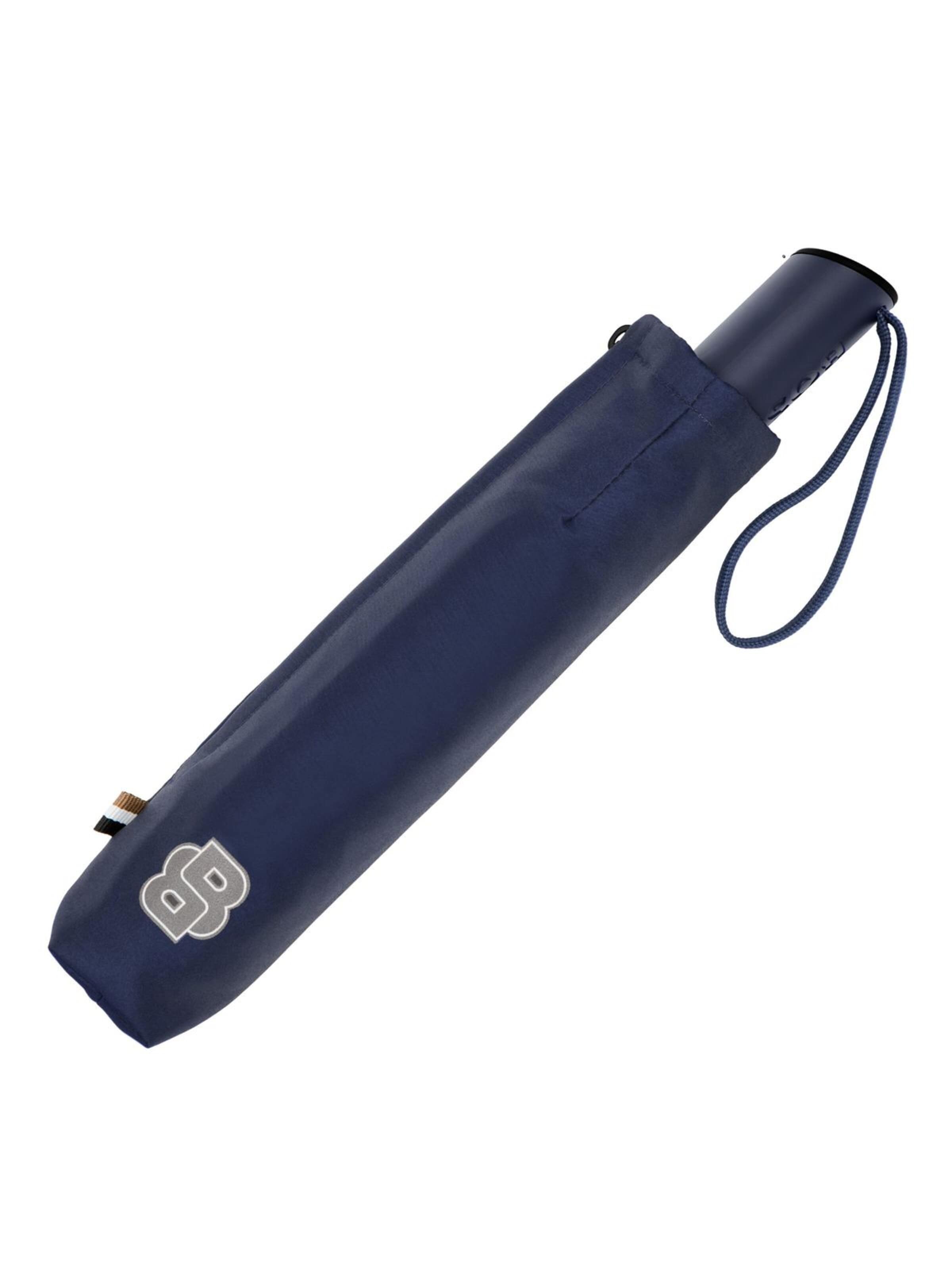 BOSS Paraplu 'Pocket umbrella Varsity' in Blauw