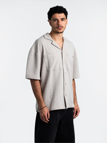 Pegador Regular Fit Hemd 'Acado Summer' in Grau: Vorderseite