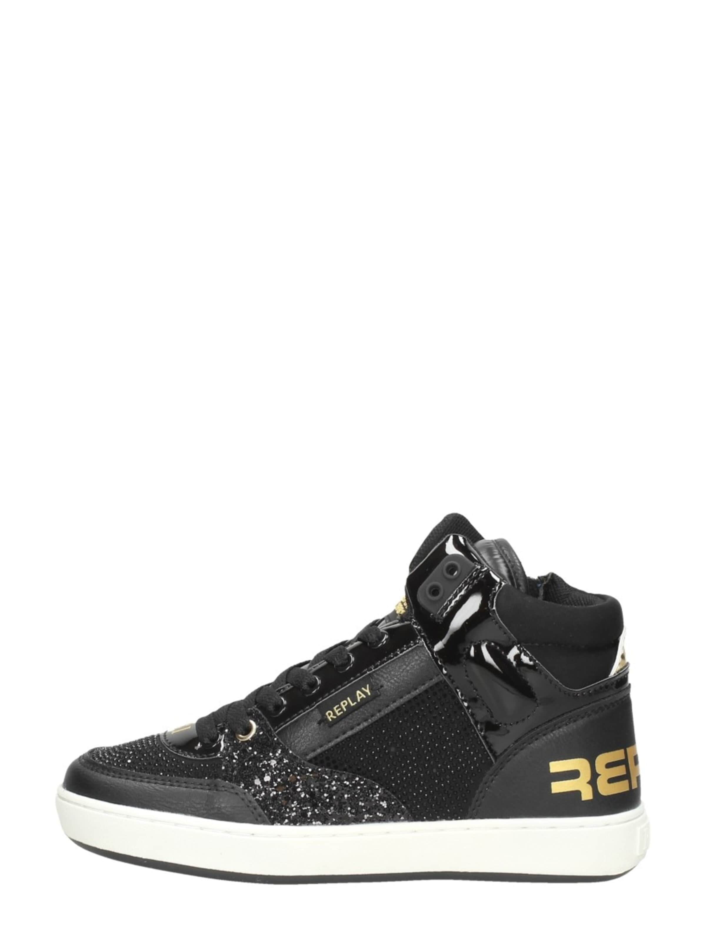 Baskets 'Cobra Mid' REPLAY en noir