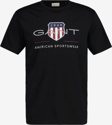 T-Shirt GANT en noir : devant