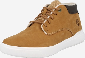 TIMBERLAND Flats 'Seneca Bay Leather Chukka' in Brown: front