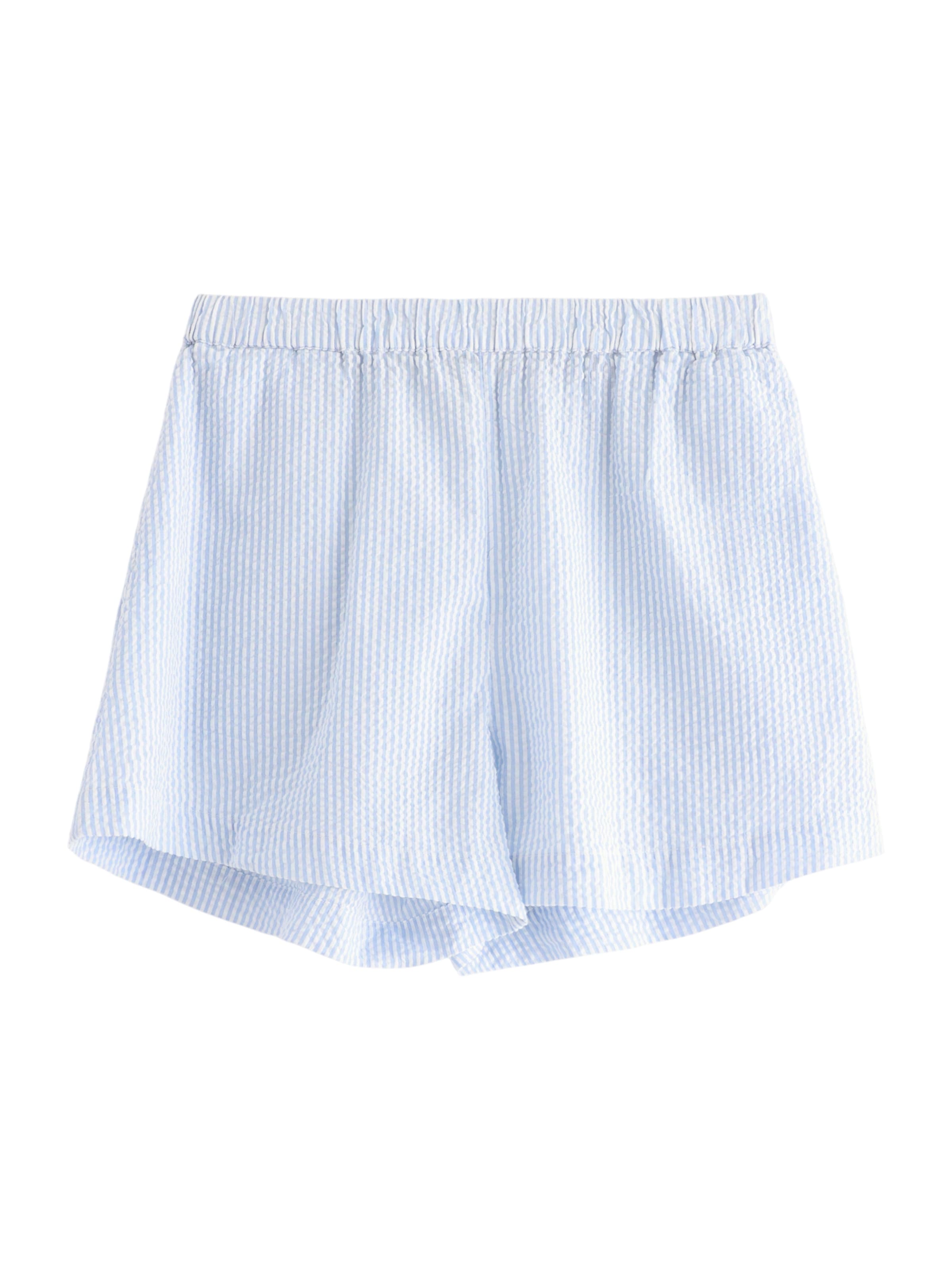 Pantaloni de pijama de la Lindex pe albastru: față