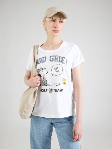 PRINCESS GOES HOLLYWOOD Shirt 'Snoopy Golf Good Grief' in White: front