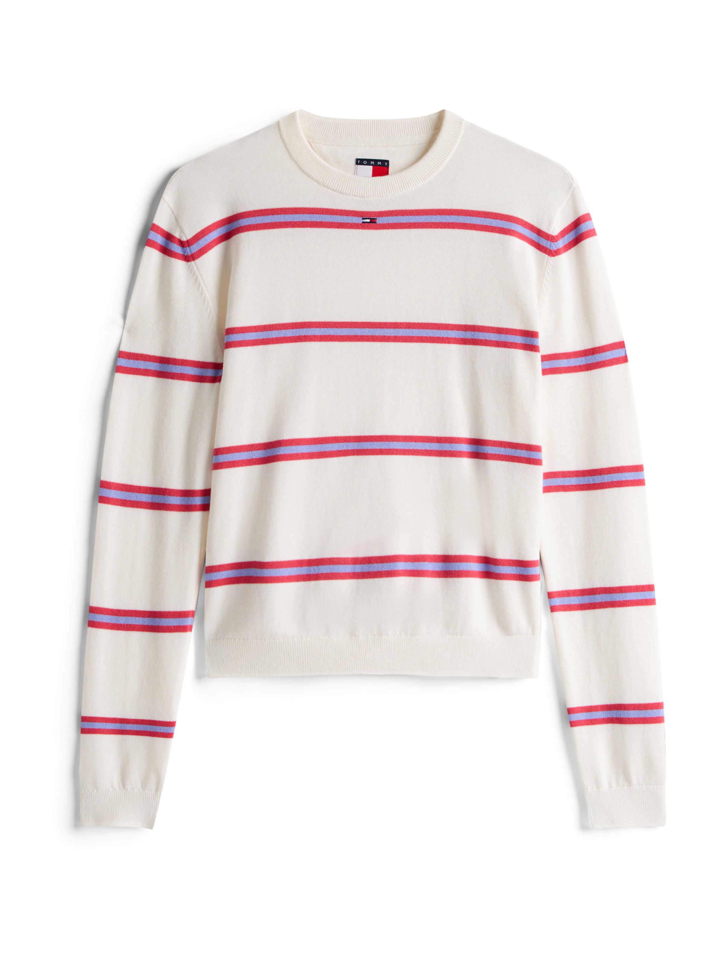 Tommy Jeans Pullover 'Essential' i hvid: forside