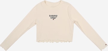 T-Shirt TOMMY HILFIGER en beige : devant