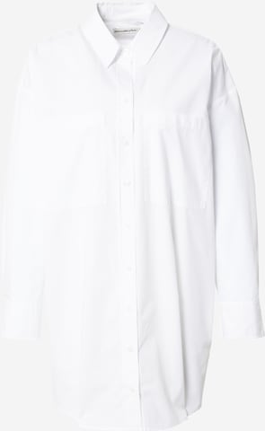 Chemisier Abercrombie & Fitch en blanc : devant