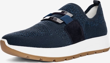 ARA Slip-Ons in Blue: front