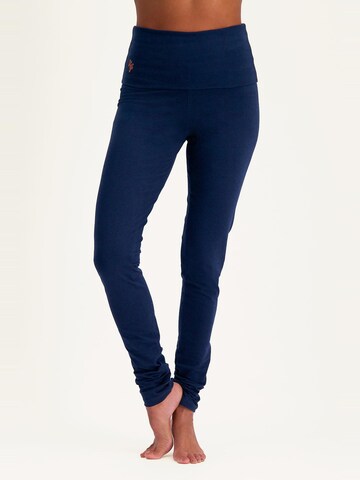 Urban Goddess Yoga & Activewear Slimfit Leggings 'Shaktified Yoga & Pilates' in Blau