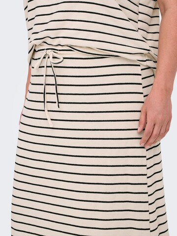 ONLY Carmakoma - Falda 'CARJana' en blanco