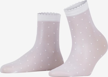 FALKE Socken 'Dot' in Weiß: Vorderseite