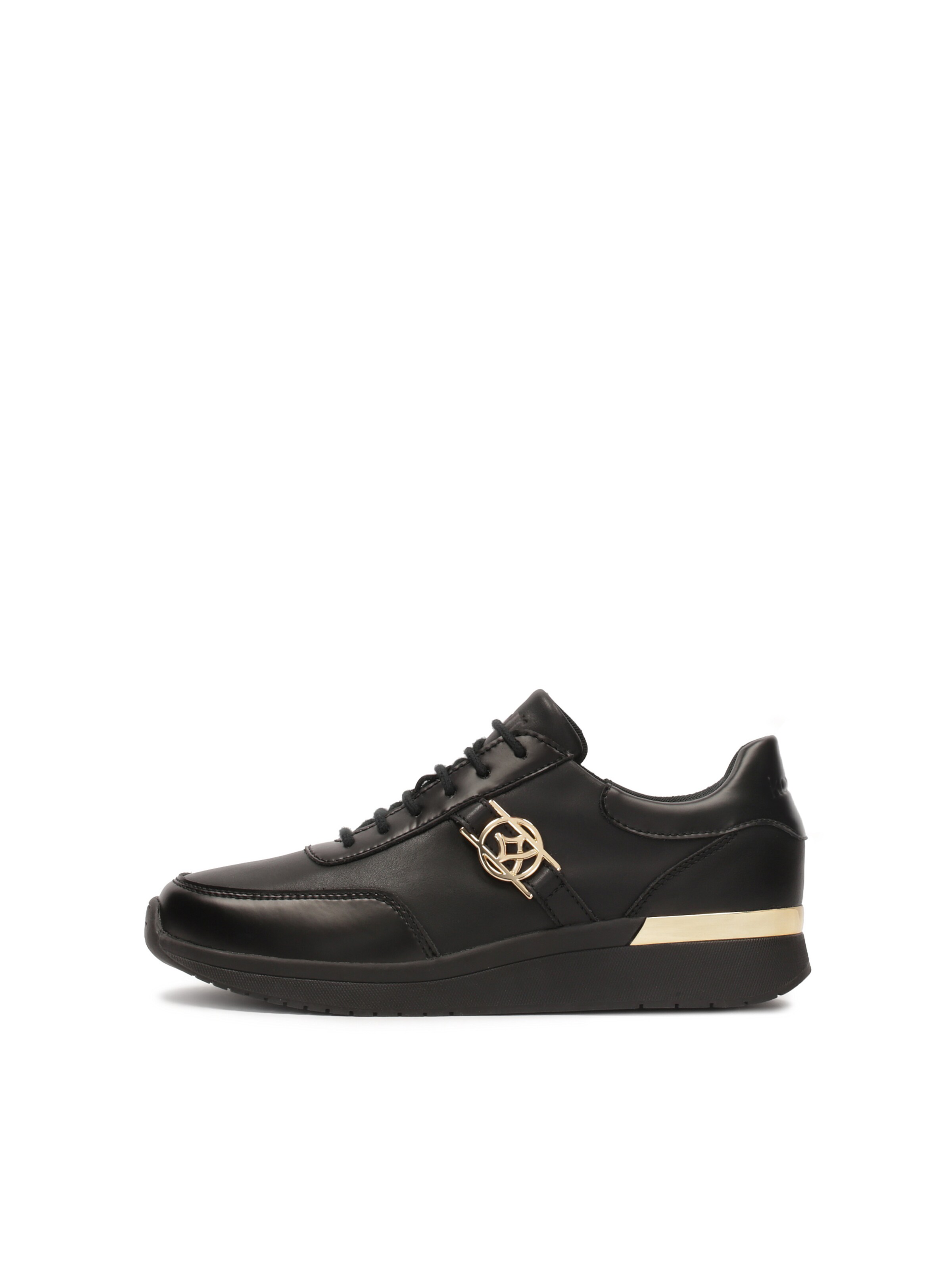 Sneaker bassa di Kazar in nero: frontale