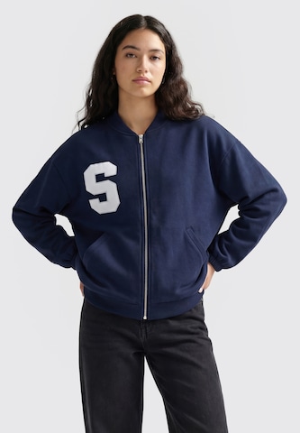 Veste de survêtement 'Varsity' MYMO en bleu : devant