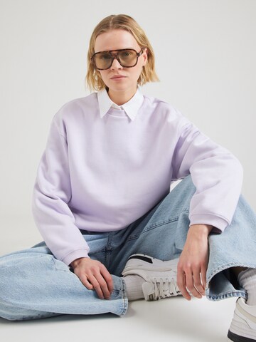 Felpa 'STONE HEART' di Volcom in lilla: frontale