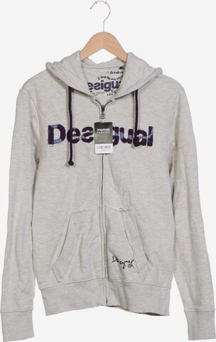 Desigual Sweatshirt & Zip-Up Hoodie in S in Grey: front