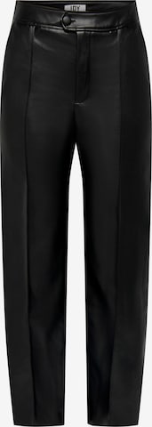 JDY Regular Trousers with creases 'Rex' in Black: front