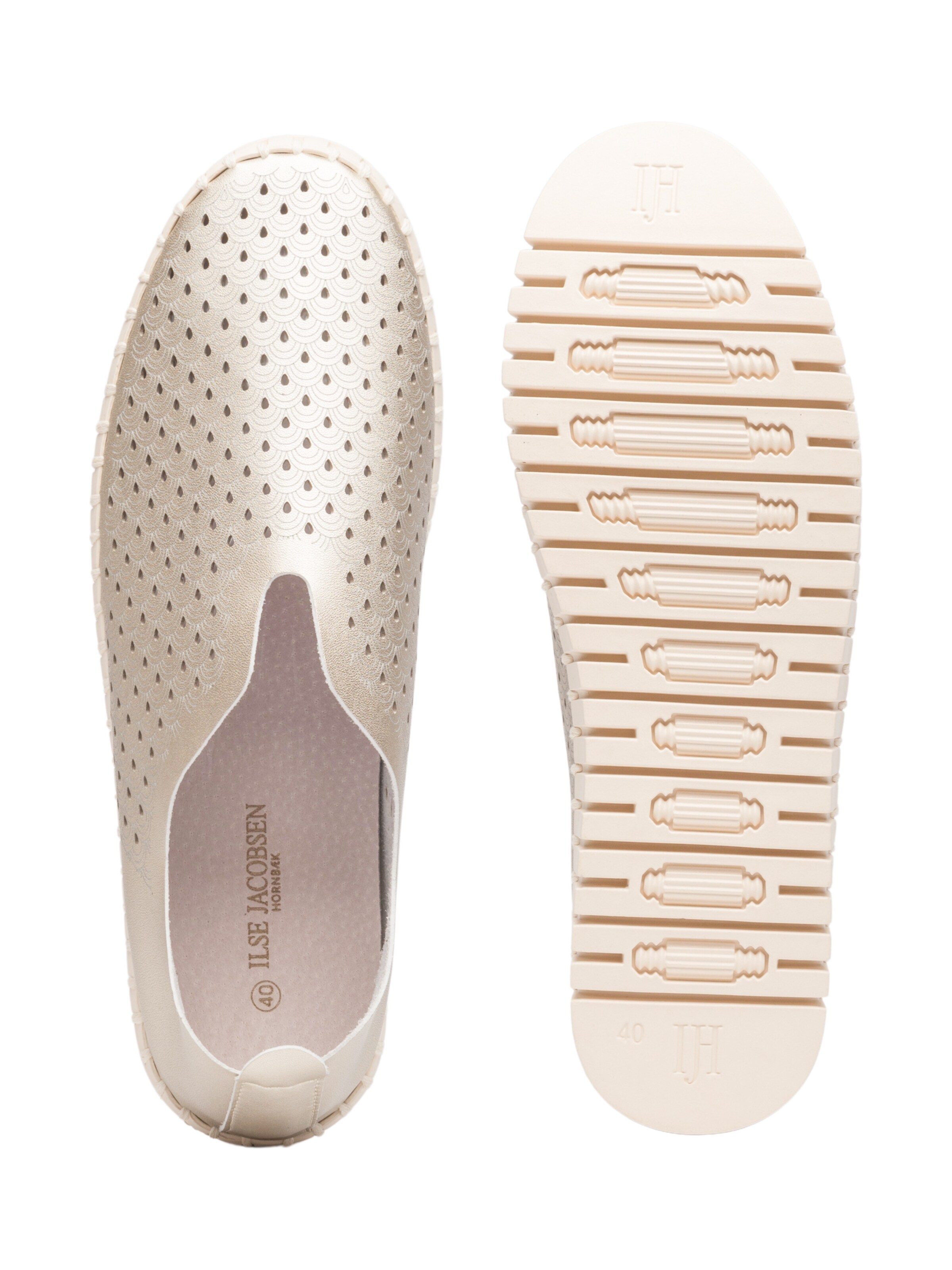 ILSE JACOBSEN Slipper 'Tulip' i guld