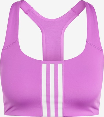 ADIDAS PERFORMANCE Sports Bra 'Powerimpact' in Purple: front
