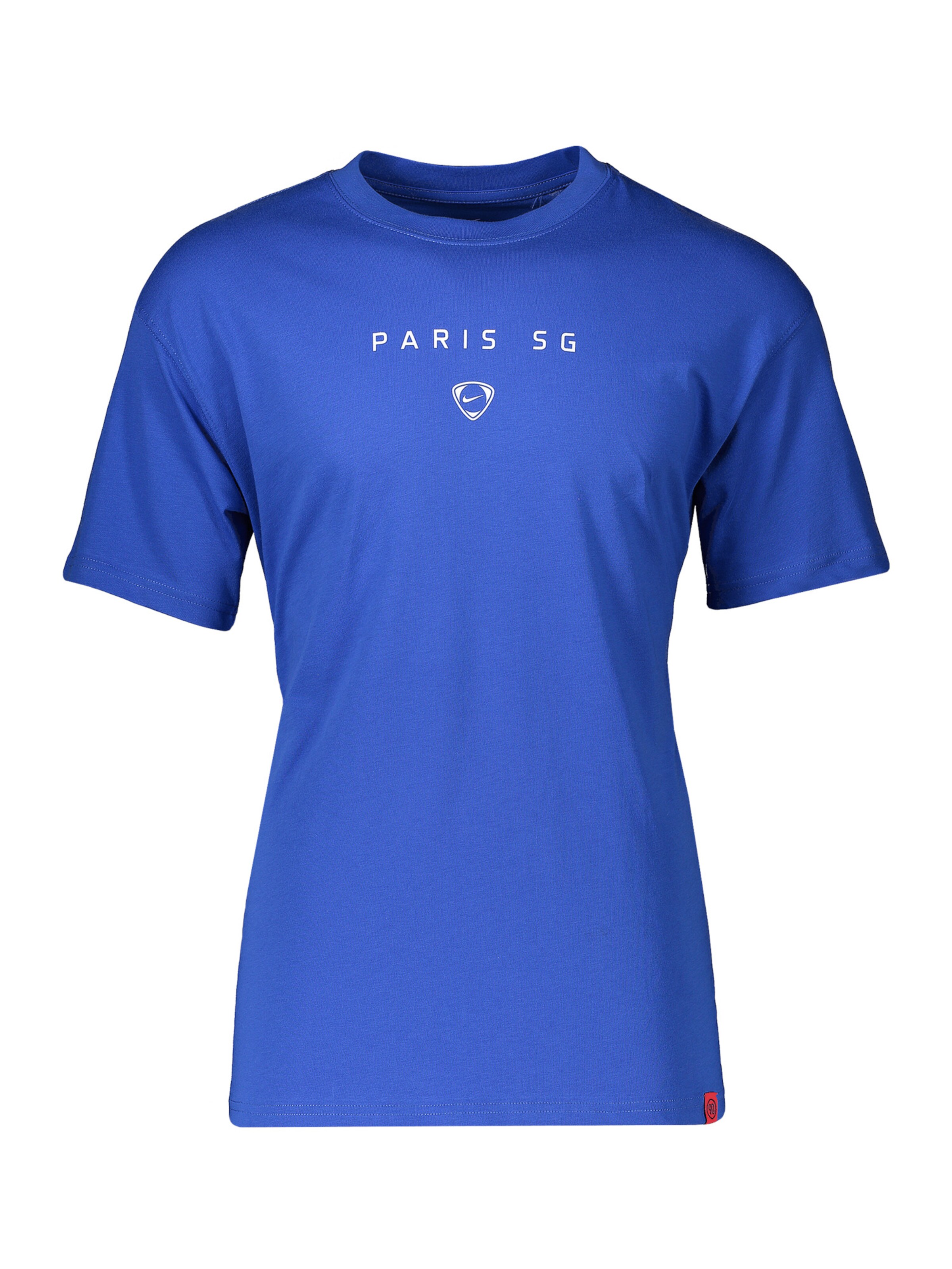 NIKE Performance shirt 'Paris Saint-Germain T90 Wordmark' in Blue: front