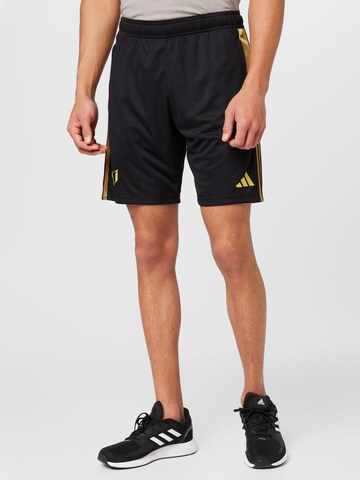 ADIDAS PERFORMANCE Regular Sports trousers 'Messi X ' in Black: front