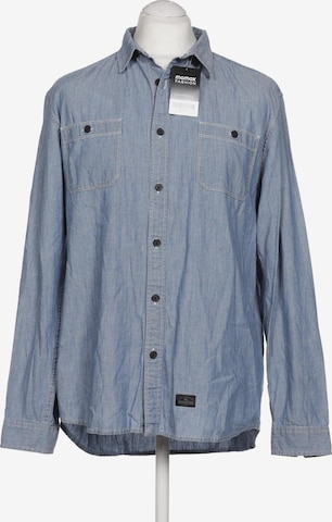 QUIKSILVER Button Up Shirt in L in Blue: front