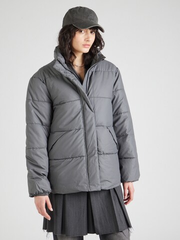 PIECES Winter Jacket 'PCNOELI' in Grey: front