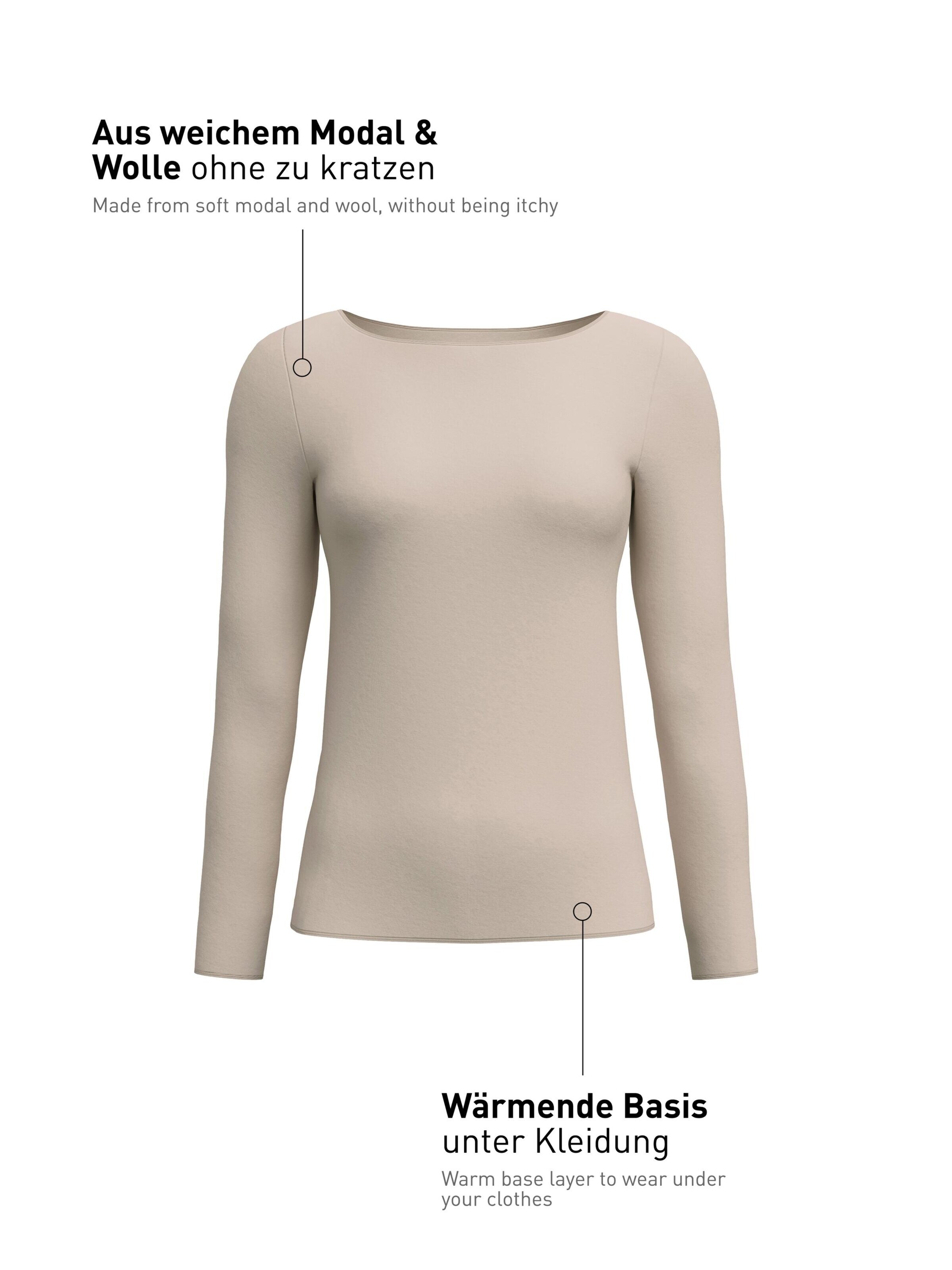 CALIDA Unterhemd 'Second Skin'‌‌‌‌‌‌‌‌‌ in Beige