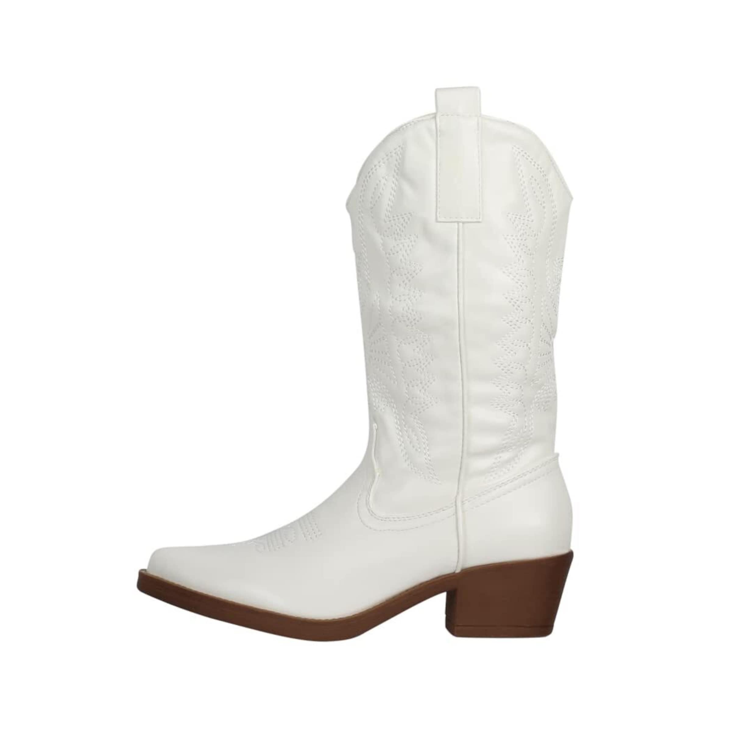 Elara Comwboystøvler i hvid