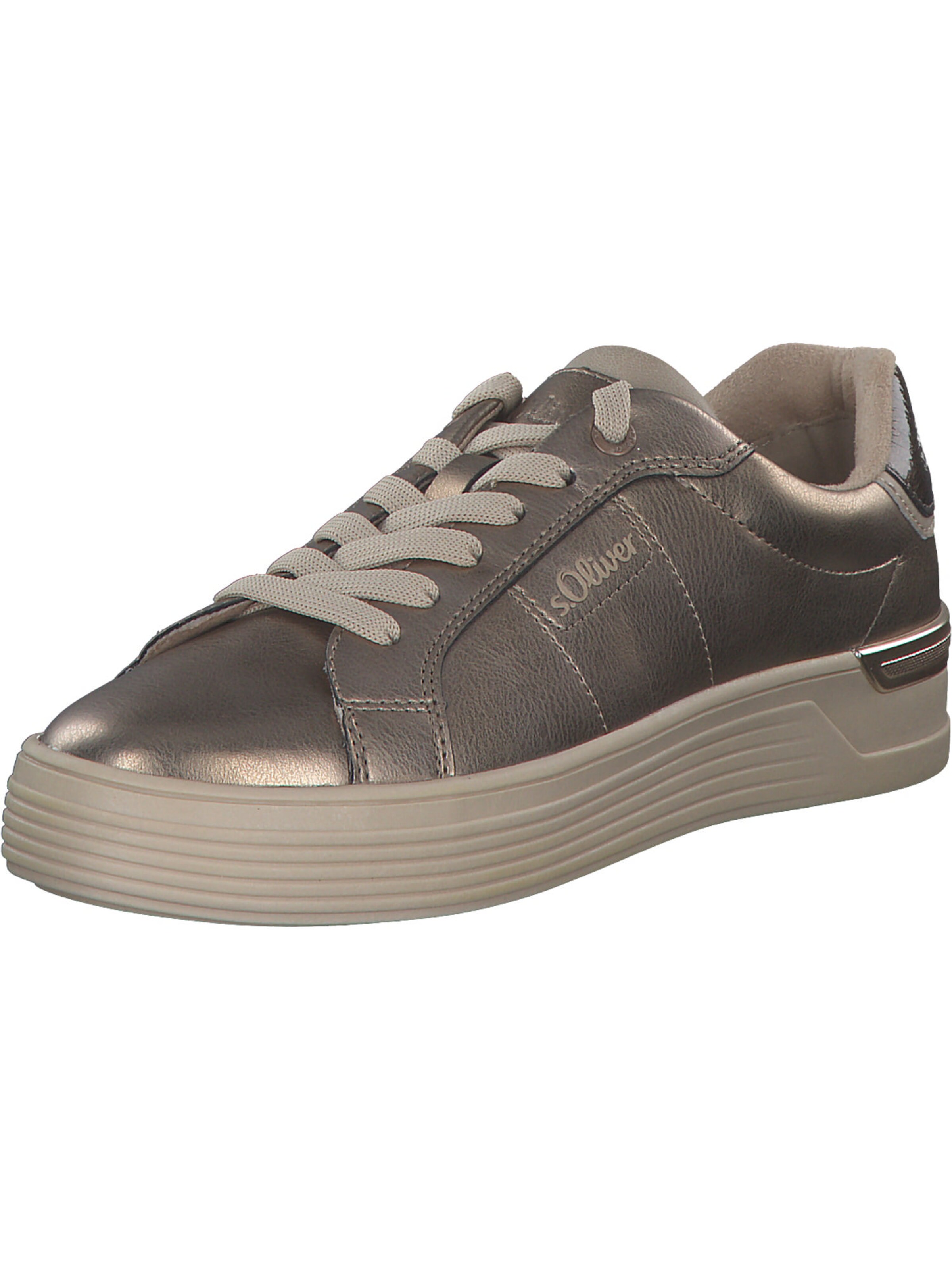 s.Oliver Schnürschuh '5-23603-43/406 M2360342' in Grün: Vorderseite