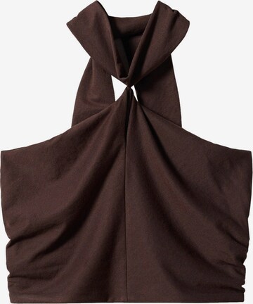 MANGO Blouse 'HARPER' in Brown: front