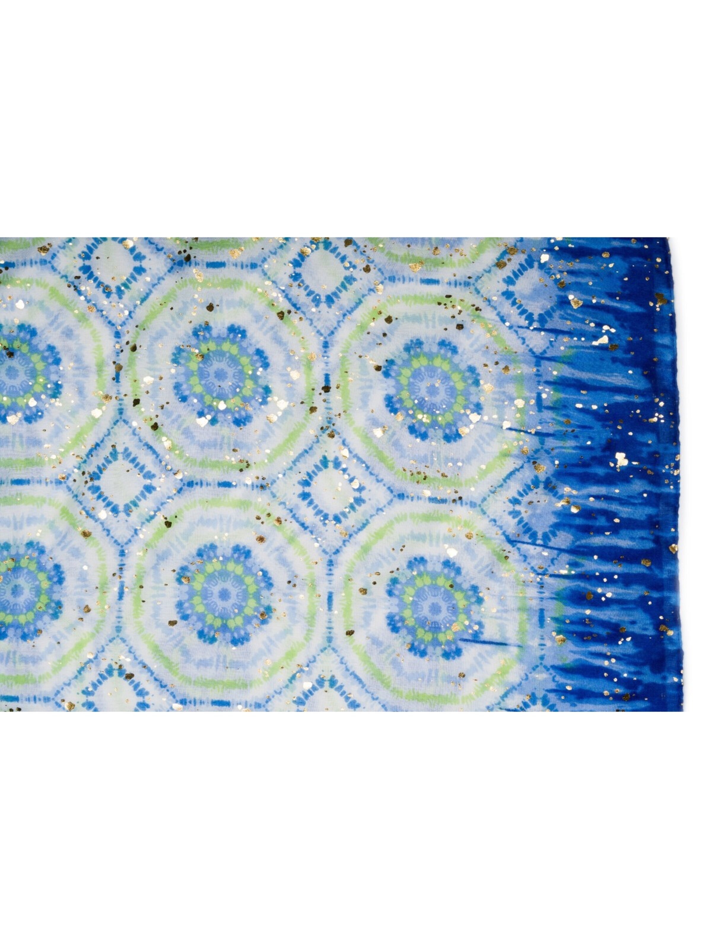 styleBREAKER Schal 'Schal mit Batik Muster Metallic'‌‌‌‌‌ in Blau