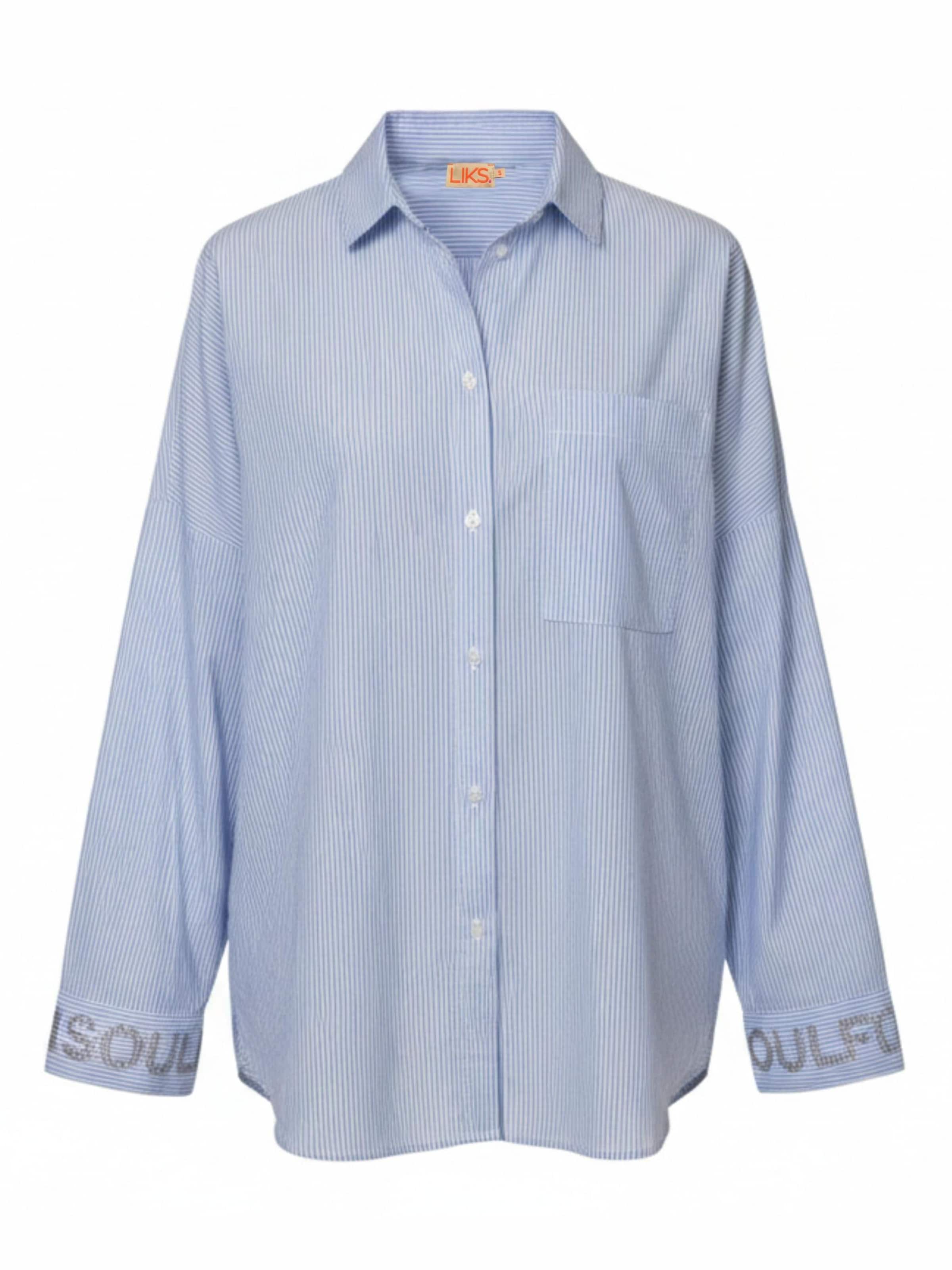 LIKS. Munich Blouse in Blue: front