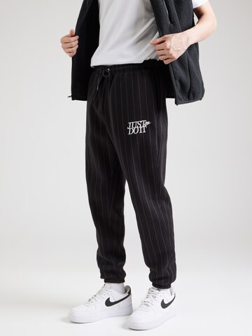 Nike Sportswear Tapered Trousers 'CLUB' in Black: front