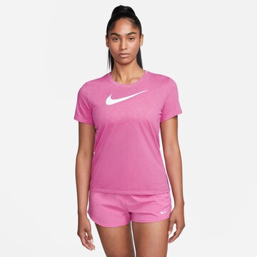 NIKE Performance Shirt 'SWOOSH' in Pink: front