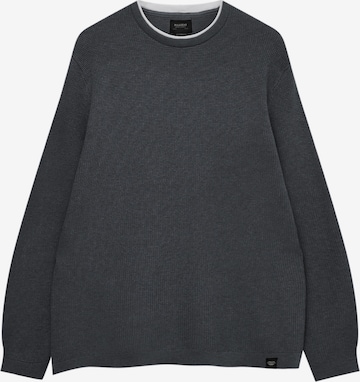 Pull-over Pull&Bear en gris : devant