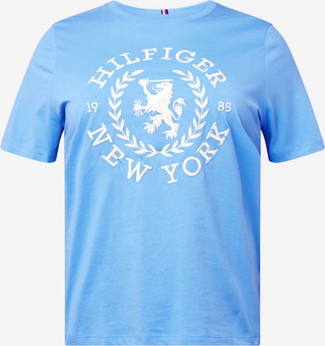 T-shirt Tommy Hilfiger Curve en bleu : devant