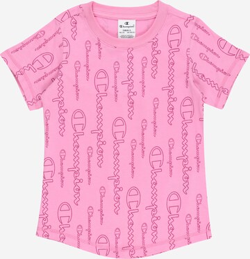 T-Shirt Champion Authentic Athletic Apparel en rose : devant