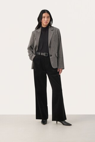 Part Two Wide leg Broek 'Latisha' in Zwart