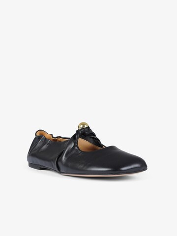 GISEL MOIRE Ballerinas in Schwarz: Vorderseite