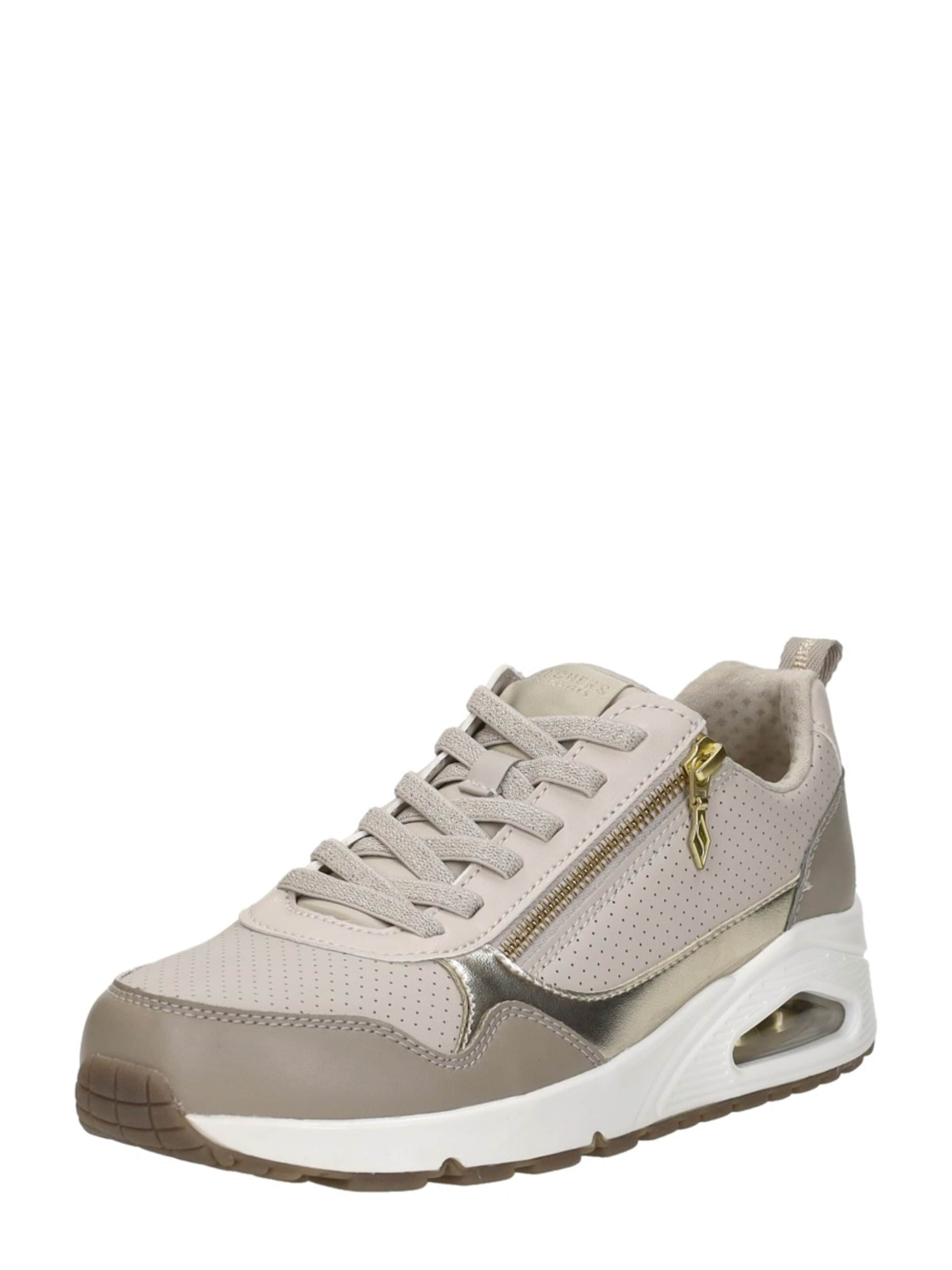 SKECHERS Sneakers laag 'Uno - Metallic Sliders' in Beige