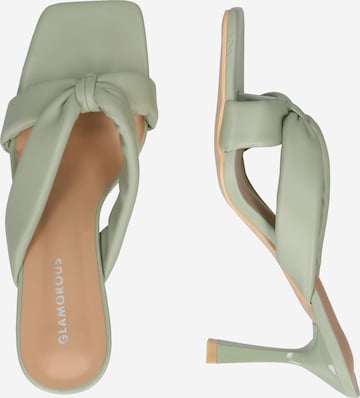 GLAMOROUS T-Bar Sandals in Green