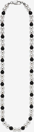 Bruno Banani LM Kette in schwarz / silber / perlweiß, Produktansicht